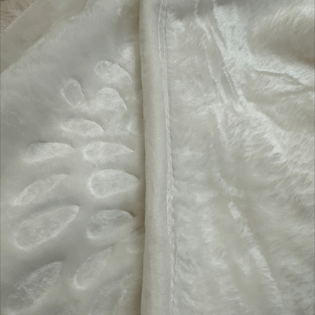 Couverture polaire 4 kg BLANC simple face