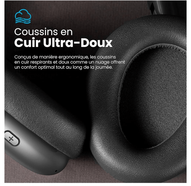 Casque Bluetooth HQ HAUT DE GAMME, réduction du bruit 