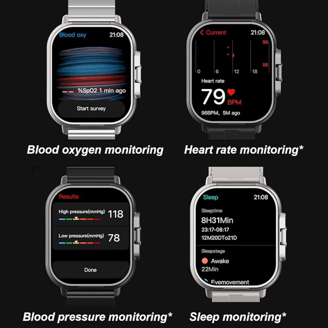 Montre intelligente avec Écouteur intégré couleur Noir 