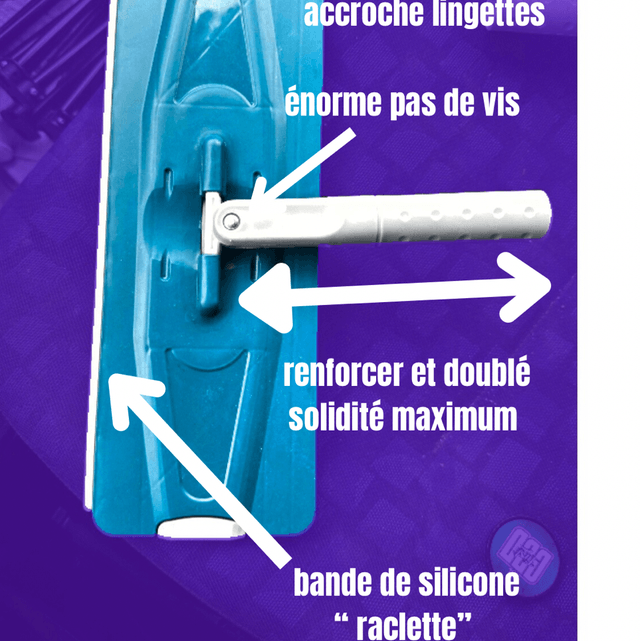 PACK MÉNAGE BY NONO +RACLETTE + 1 serpillère 