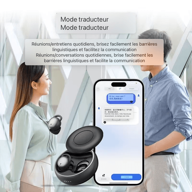 AI Oreillette traduction instantanée 114 langues 
