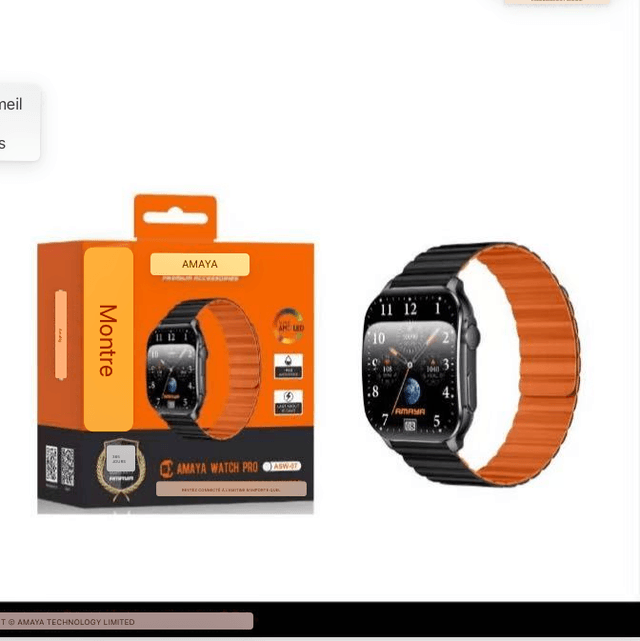 Montre connectée écran OLED