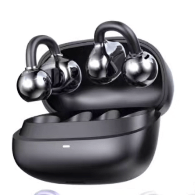 Écouteur Bluetooth noire conception unique du clip oreille