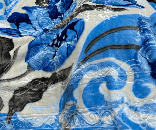 Couvertures doublé à motifs et relief 5,8KG saumon  200/240